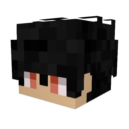 asultanies Minecraft avatar head, 3D render