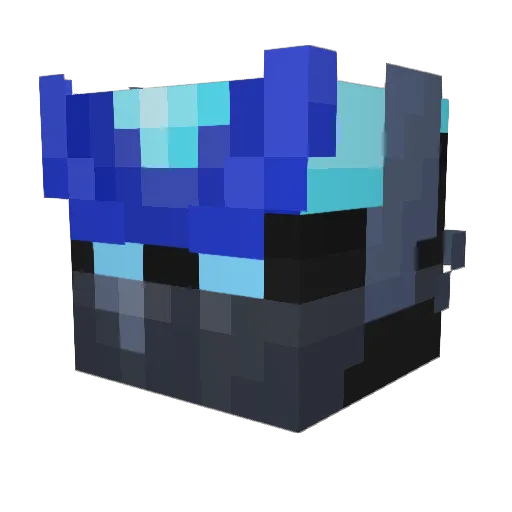 asumeisa Minecraft avatar head, 3D render