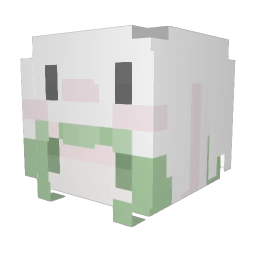 asupara77 Minecraft avatar head, 3D render