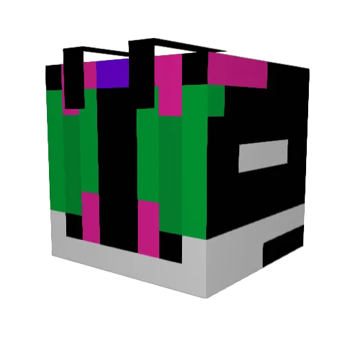 asuran_0522 Minecraft avatar head, 3D render