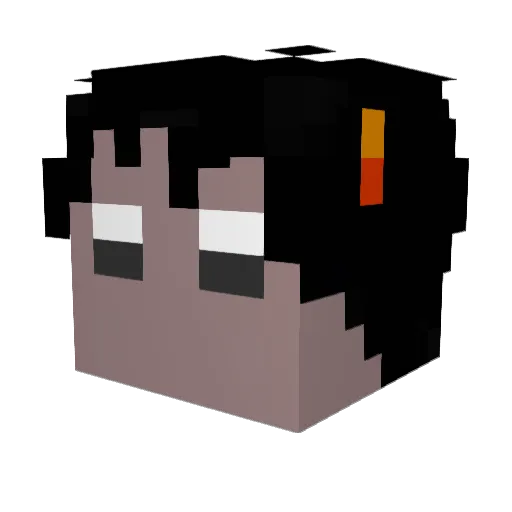 asuuung Minecraft avatar head, 3D render