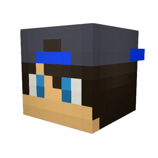 aswstudent27 Minecraft avatar head, 3D render