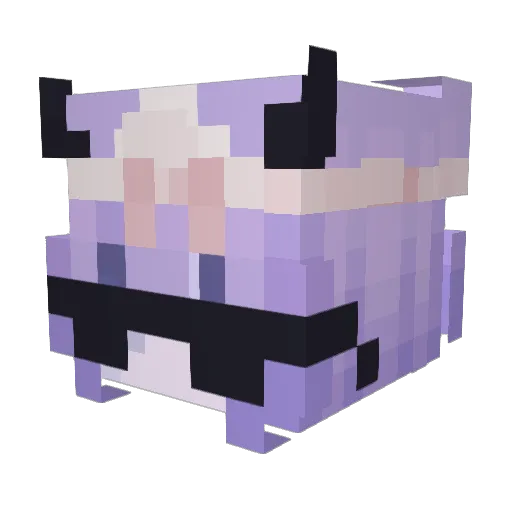 asyashin Minecraft avatar head, 3D render