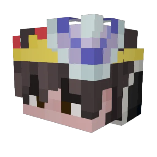 aszs Minecraft avatar head, 3D render