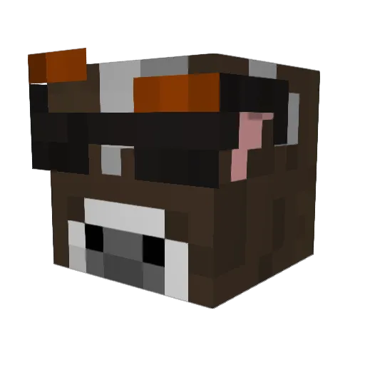 atDOLLARstore Minecraft avatar head, 3D render