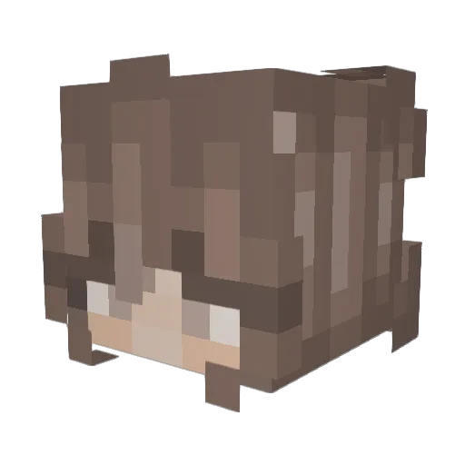 atRachel Minecraft avatar head, 3D render