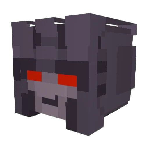 atUndyne Minecraft avatar head, 3D render