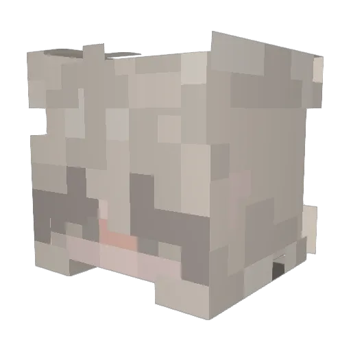 atahwi Minecraft avatar head, 3D render