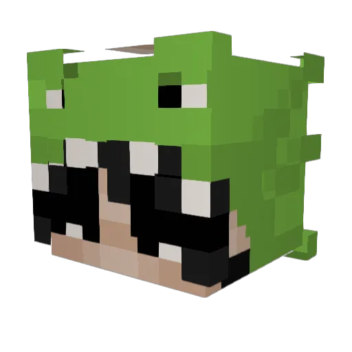 atalpa Minecraft avatar head, 3D render