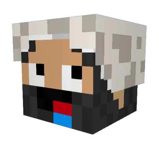 atapolo Minecraft avatar head, 3D render