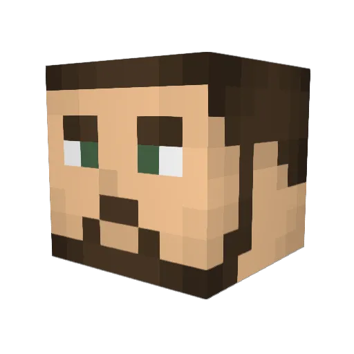 ataraxus Minecraft avatar head, 3D render