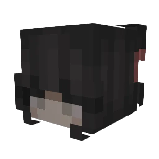 atariii Minecraft avatar head, 3D render