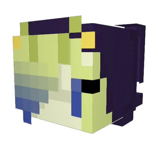 atat Minecraft avatar head, 3D render