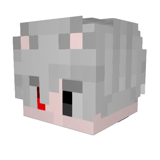 atawl Minecraft avatar head, 3D render