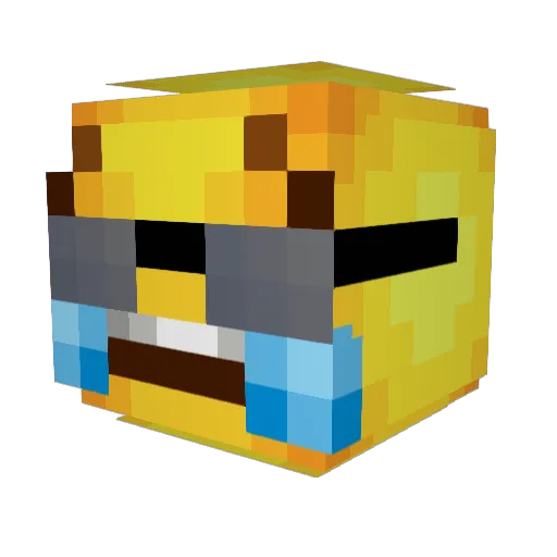 atczach Minecraft avatar head, 3D render