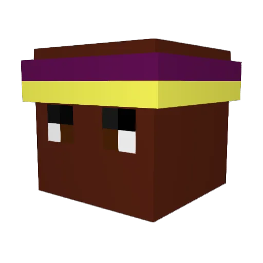 ate_all_my_beans Minecraft avatar head, 3D render