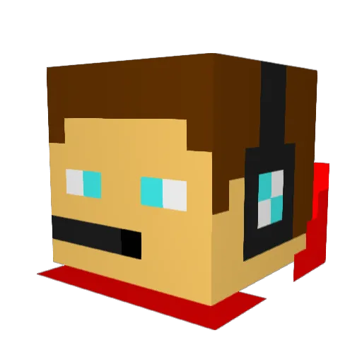 ateamhero Minecraft avatar head, 3D render