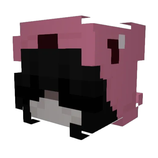 atelo666 Minecraft avatar head, 3D render