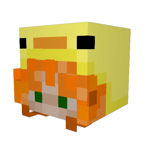 atercha Minecraft avatar head, 3D render
