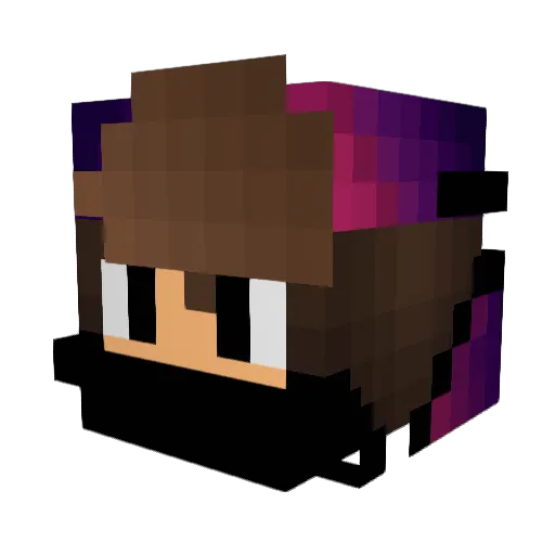 aternatelaterevo Minecraft avatar head, 3D render