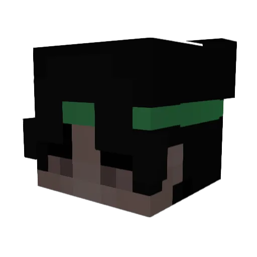 athac Minecraft avatar head, 3D render