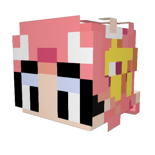 athan_fr Minecraft avatar head, 3D render