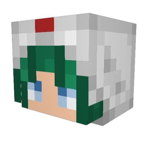 atheil Minecraft avatar head, 3D render
