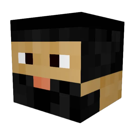 atheist6083 Minecraft avatar head, 3D render