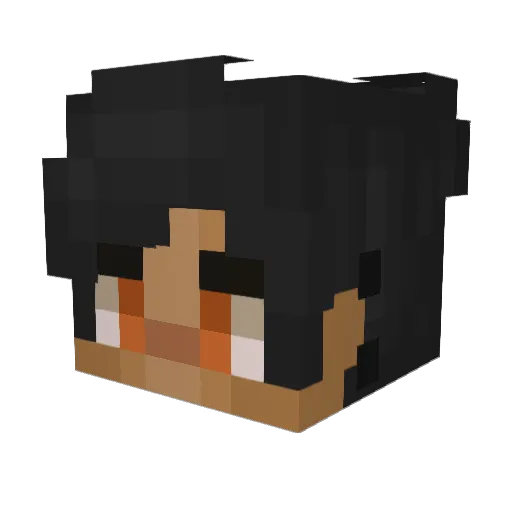 athelneim Minecraft avatar head, 3D render