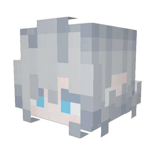 athelol Minecraft avatar head, 3D render