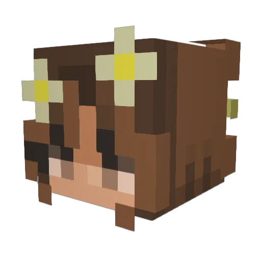 athena0422 Minecraft avatar head, 3D render