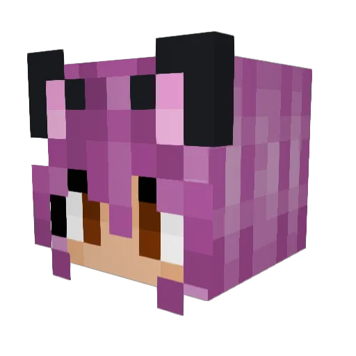 athena214 Minecraft avatar head, 3D render