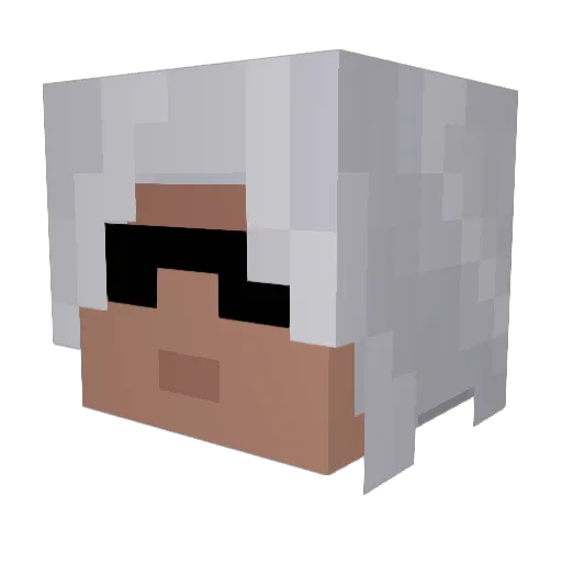 athena413 Minecraft avatar head, 3D render
