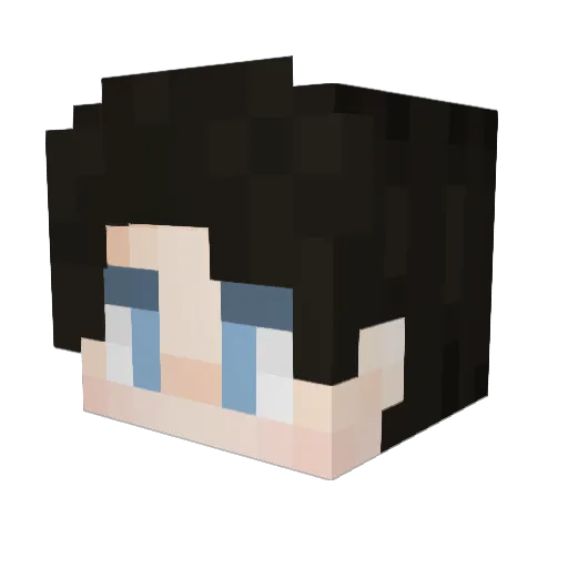 athennix Minecraft avatar head, 3D render
