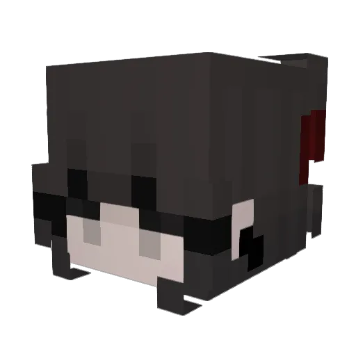 athenva Minecraft avatar head, 3D render