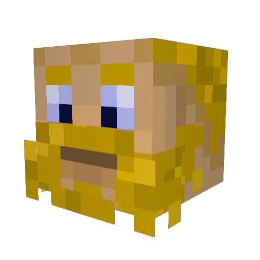 athingie Minecraft avatar head, 3D render