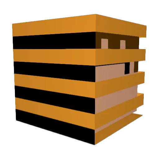 athlete24 Minecraft avatar head, 3D render