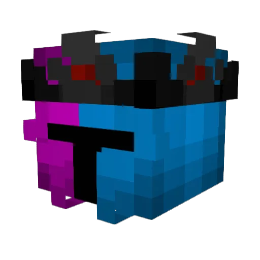 athza Minecraft avatar head, 3D render