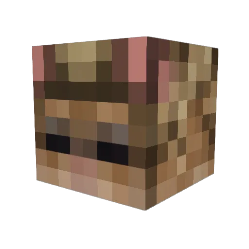 atilaSim Minecraft avatar head, 3D render
