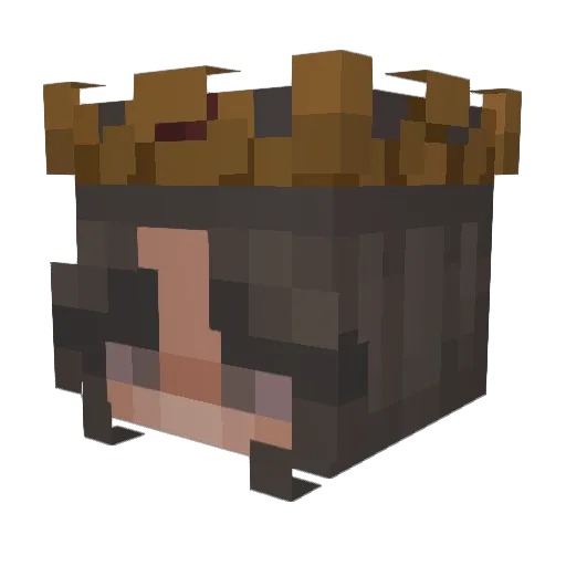 atild Minecraft avatar head, 3D render