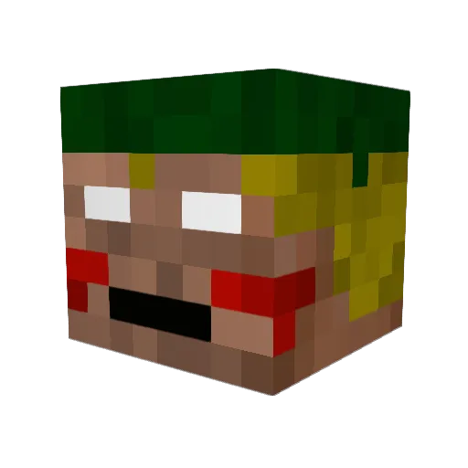 atilla67110 Minecraft avatar head, 3D render
