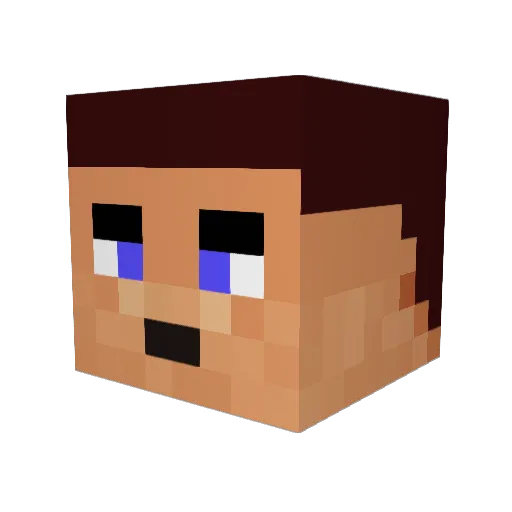 atilla_awsome Minecraft avatar head, 3D render