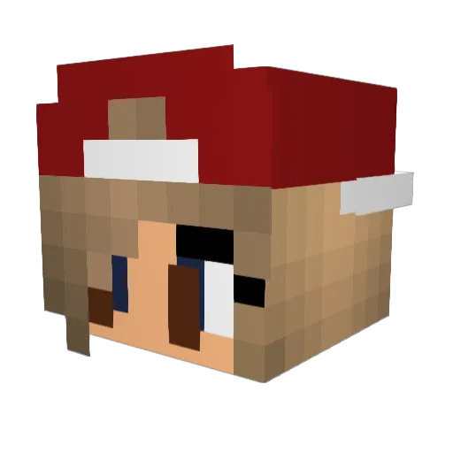 atima4u Minecraft avatar head, 3D render