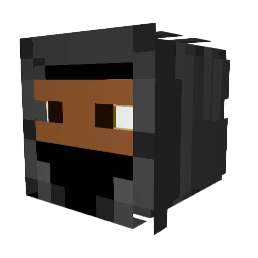 atinitz Minecraft avatar head, 3D render