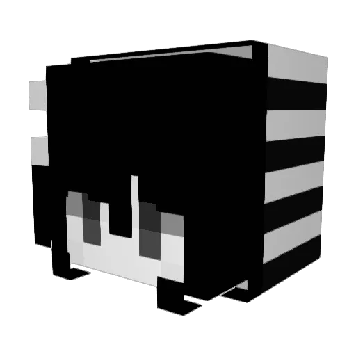 atinywoo Minecraft avatar head, 3D render