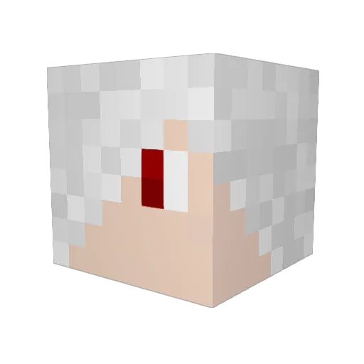 atison11 Minecraft avatar head, 3D render