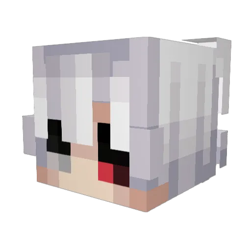 ativans Minecraft avatar head, 3D render