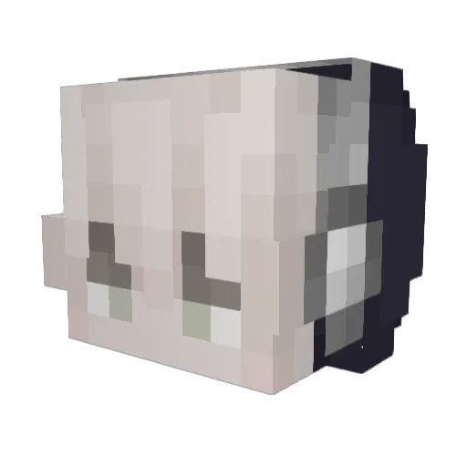 atlant1s Minecraft avatar head, 3D render