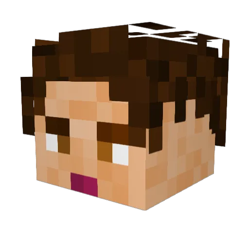 atlanticmonkey Minecraft avatar head, 3D render