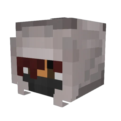 atlantxcs_ Minecraft avatar head, 3D render